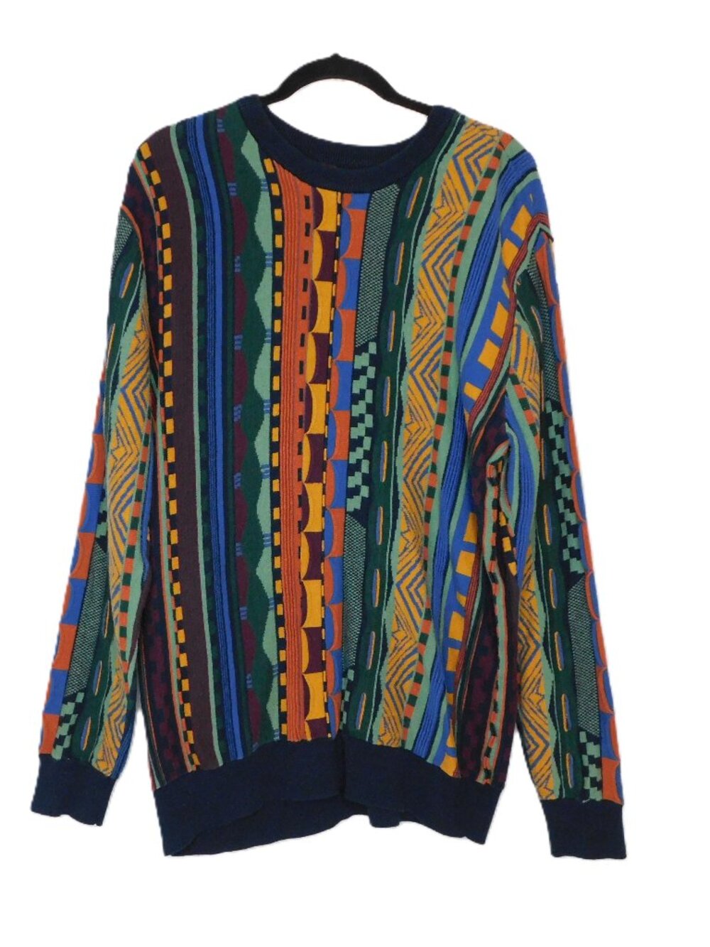 PacSun Cotton Blend 3D Textured Y2K Crewneck Sweater | Muted | GUC | Large